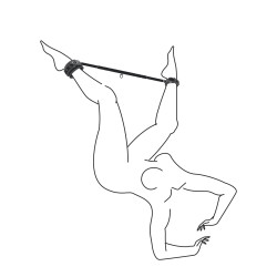 EasyToys Fetish Collection Barre ajustable en métal avec Menottes